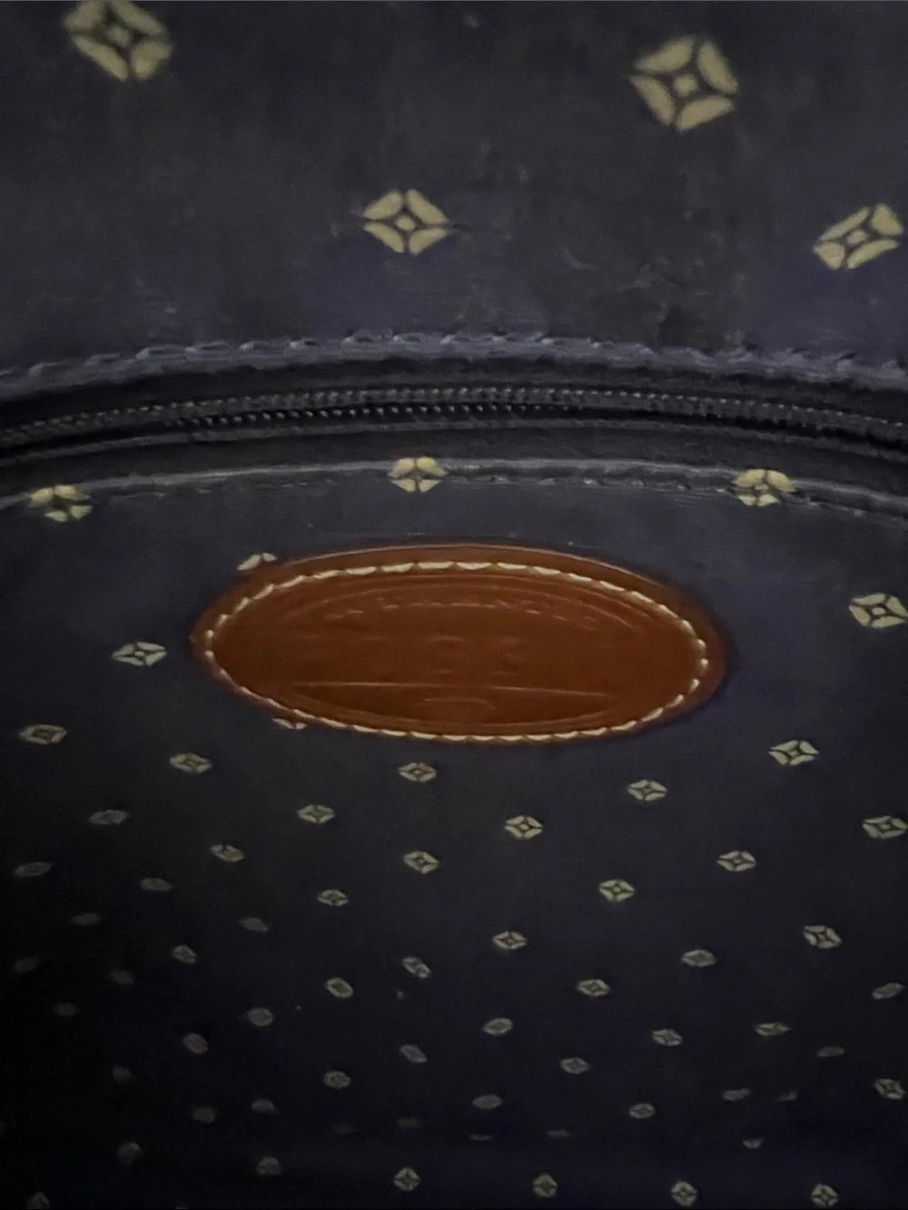 Fossil Key-Per multicolored striped coated canvas crossbody bag . - Picture 6 of 7